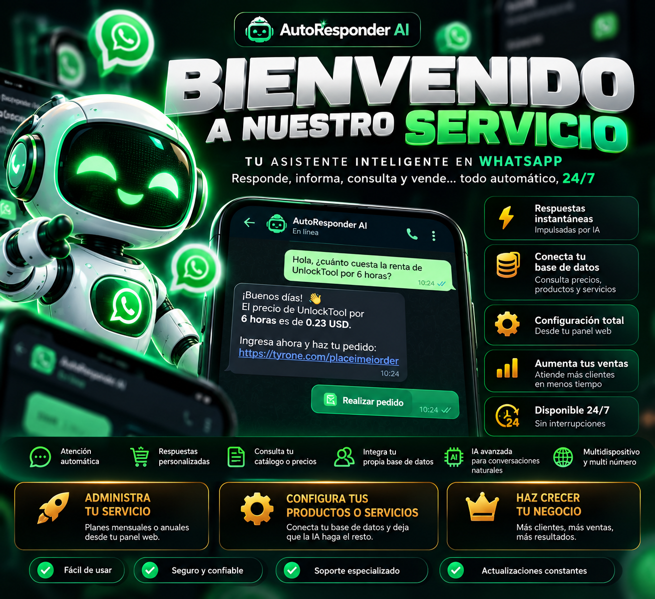 AutoResponder AI: atención inteligente por WhatsApp